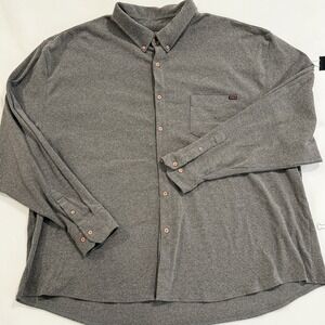 RSVLTS The ButterSoft Shirt Mens 4XL Long Sleeve Button Down Gray Grey Butter‎